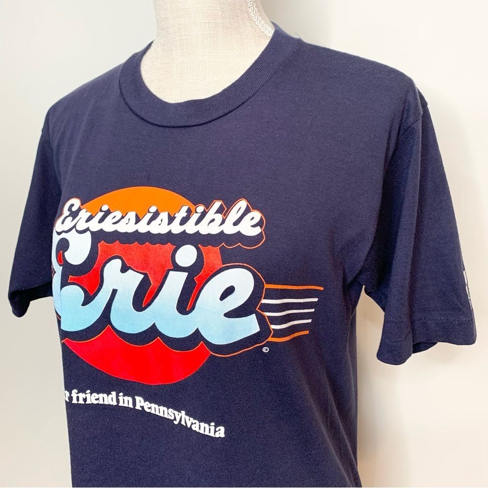 VTG Gulf Coast Sportswear Erie Pennsylvania Graphic Single Stitch T Shirt M - Picture 4 of 11